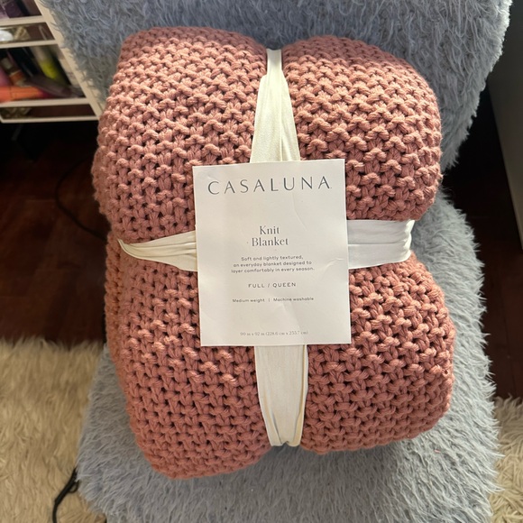 Casaluna Bedding Casaluna Chunky Knit Blanket Fullqueen Poshmark